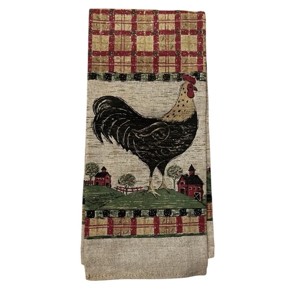 Warren Kimble Linen Blend Farm Style Tea / Kitchen Towel